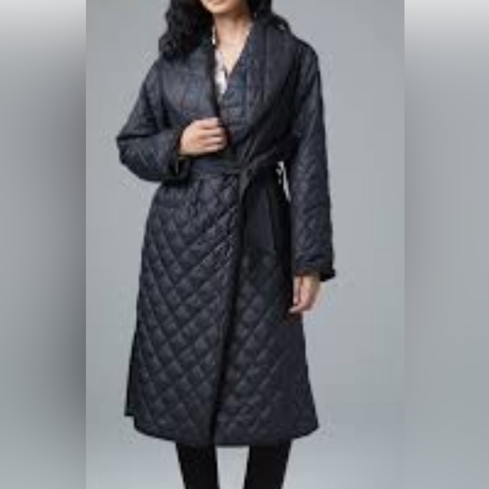 Black Quilted Women's Coat